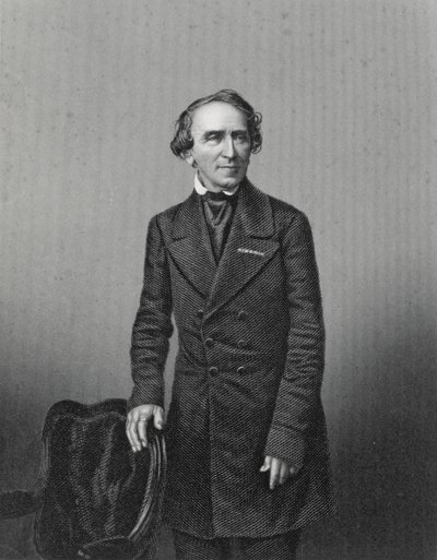 Giacomo Meyerbeer (1791-1864), grabado por D.J. Pound a partir de una fotografía de John Jabez Edwin Paisley Mayall